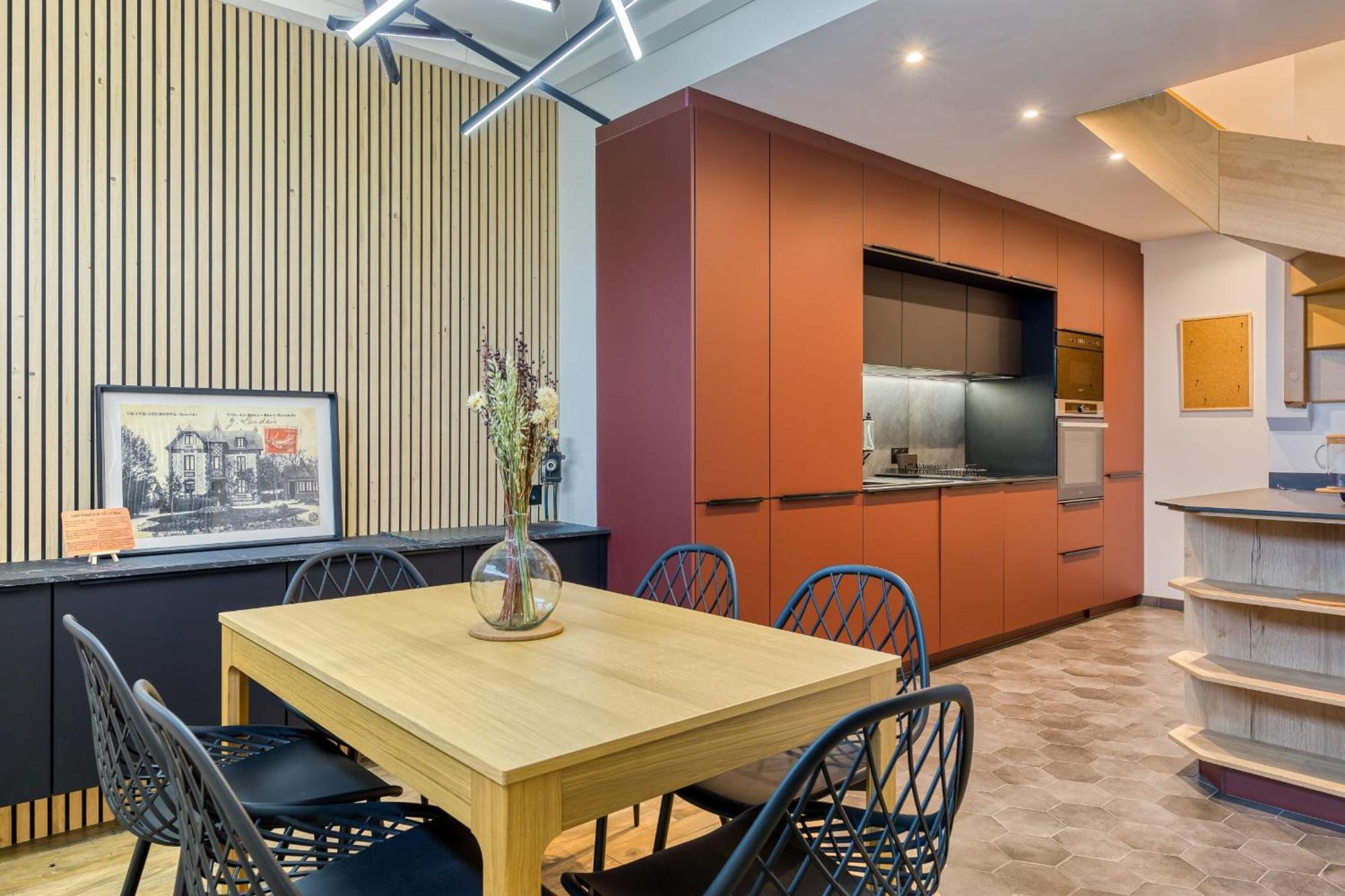 Appartamento Rose Ecrin De Charme Avec Parking Terrasse Privee Et Jardin Partage Grand-Couronne Esterno foto